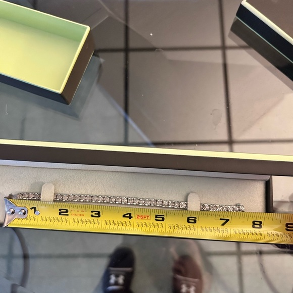 ROSS SIMONS 2.00 ct. t.w. Diamond Cluster Tennis Bracelet in Sterling Silver - Picture 14 of 15